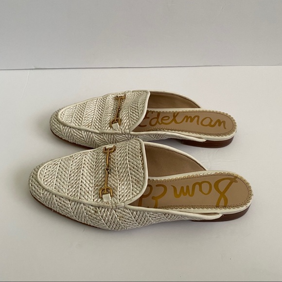 Sam Edelman Linnie Mules Raffia Rounded Toe - Picture 7 of 13